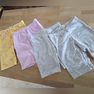 Girl's Multi-Color Bike Shorts Set of 4 - M (7/8) EUC